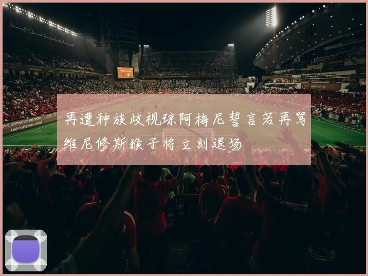 再遭种族歧视琼阿梅尼誓言若再骂维尼修斯猴子将立刻退场